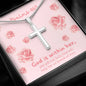 Psalms 46:5 - God is within her - Cross necklace