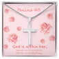 Psalms 46:5 - God is within her - Cross necklace